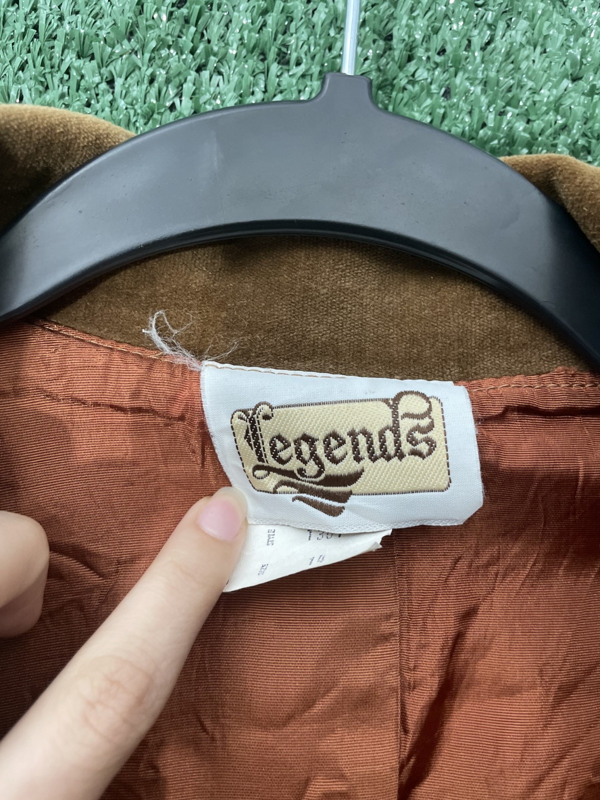 Legends Blazer Jacket Brown Two Button Size 14 Wo… - image 5