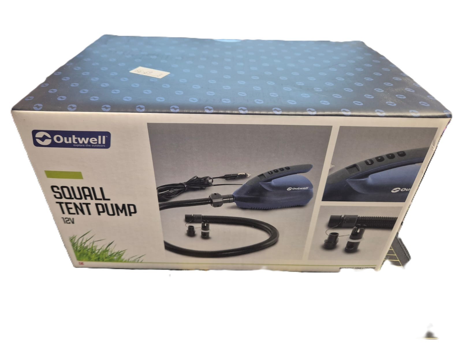 Outwell Squall Tent Pump 12v Black and Blue