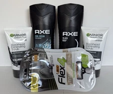 Full Size 6 pc. Health & Personal Care Product Bundle-Axe, BIC, Garnier - NEW