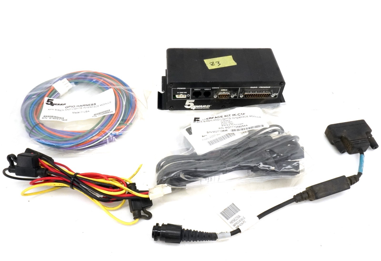 Futurecom 5 4Ward SLIM Light Interface Kit Motorola 03/07/09 Head APX RADIO FA