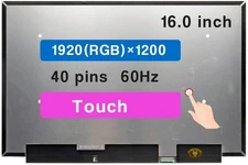 16.0" LCD Screen for B160UAK01.2 HW:0A WUXGA 40pin Touch Display