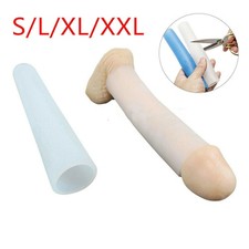 Male Max Vacuum Enhancer Enlarger Silicone Sleeve Soft Penis Extender Stretcher