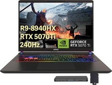 MSI Vector 16 8940HX 5070 Ti RTX 32GB 2048GB 16" Gray 2560 x 1440 QHD WARRANTY