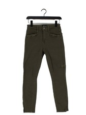 Paige Women's Jeans W 26 in Green Cotton with Other, Elastane Skinny