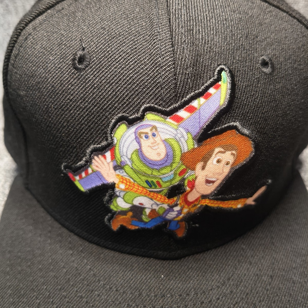 New Era Disney Toy Story Buzz Woody 59FIFTY Fitted Hat Black 7 1/2