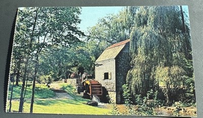 Vintage Postcard Cape Cod Massachusetts Map Chrome Dexter Grist Mill Sandwich