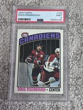 1976 TOPPS HOCKEY CARD PSA 9 DOUG RISEBROUGH MONTREAL CANADIENS