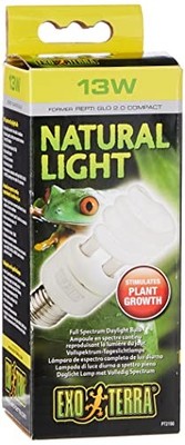 Exo Terra Repti-Glo 2.0 13W Full Spectrum Terrarium Lamp for Reptiles &