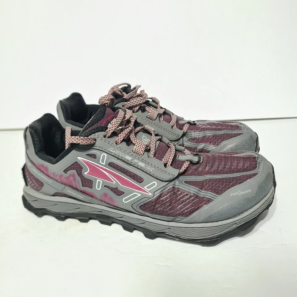 B51 Altra Women's Lone Peak 3.5 Trail Running AFW1755F-1 Purple/Grey Size 10M - Image 3 of 4