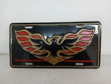 De colección Nuevo de Lote Antiguo Pontiac Firebird Trans Am Booster Placa de Licencia Negro Rojo Dorado