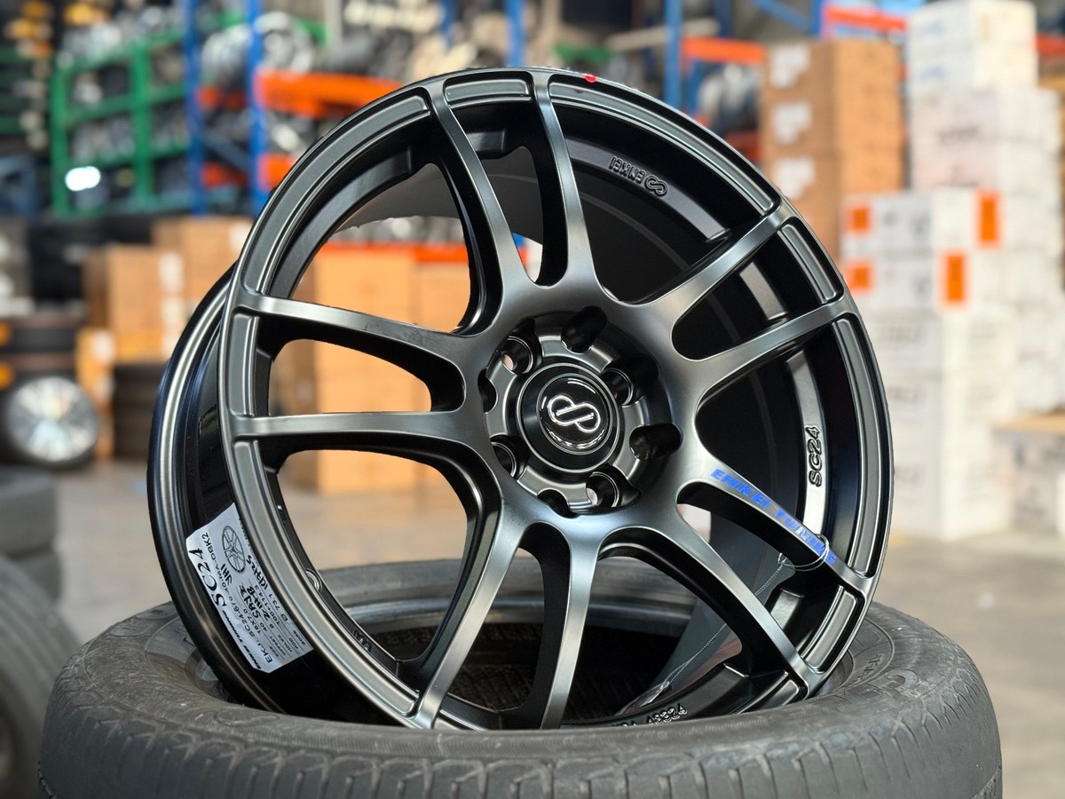 New 16x7 ET40 ENKEI TUNING SC24 4x100 4x114.3 Honda Toyota Yaris