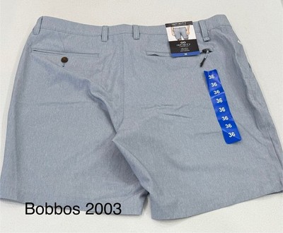 Infinity Men's Hybrid Zipper Pockets Stretch Shorts, Blue, Size 36