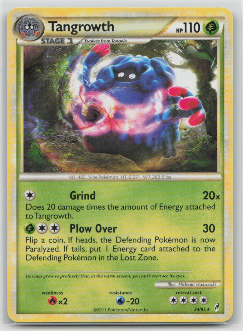 Tangrowth 34/95 Rare Call of Legends Pokemon Lightly Played
