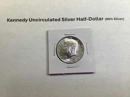 1964 D Kennedy Uncirculated 90% Silver Half-Dollar from Denver Mint 012426-39te