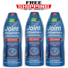 3 Pack - Nature's Way Joint Movement Glucosamine Liquid, 33.8 fl. oz.