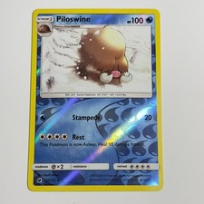 Piloswine 20/111 Uncommon Reverse Holo Card SM - Crimson Invasion Pokemon TCG NM