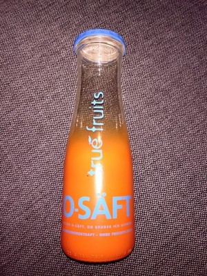 True Fruits Flasche 750 ml Lavalampe Limited Edition No 4 Saft Glas Orange 