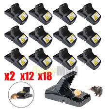 2-18Pack Mouse Traps Rat Mice Killer Snap Trap Power Rodent Heavy Duty Pest Trap