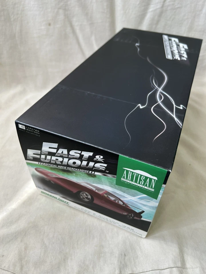 1:18 Greenlight Artisan Diecast Fast  Furious Dom's Custom '69 Charger Daytona - Image 4 of 4