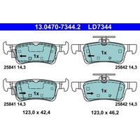 ATE 13.0470-7344.2 Bremsbelagsatz FüR Ford Fiesta HJ HF
