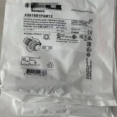 New In Bag For Telemecanique XS618B1PAM12 Proximity Sensor PNP 12-48VDC