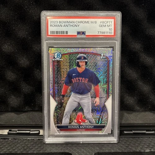 2023 Bowman Chrome Mega Box ROMAN ANTHONY RC #BCP71 PSA 10 Gem Mint Red Sox