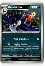Honchkrow 58/094 Phantasmal Flames Regular 2025 Pokemon NM