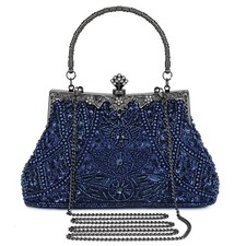 Selighting 1920s Vintage Beaded Clutch Evening Bags for Women Formal Bridal W...