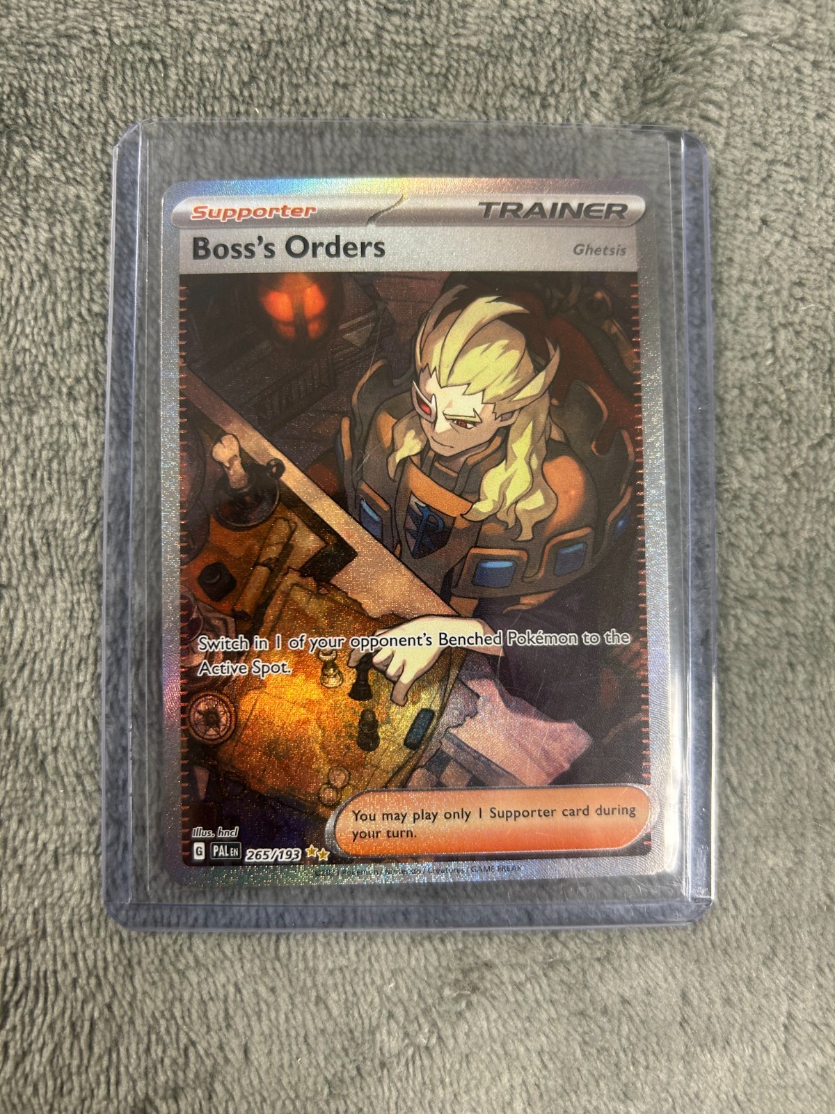 Boss's Orders 265/193 Paldea Evolved Special Illustration Rare Pokemon NM EN
