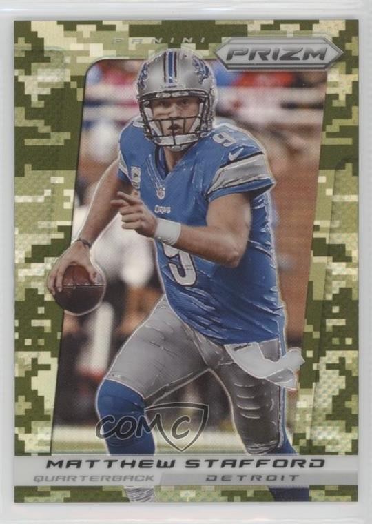 2013 Panini Prizm Target Camo Prizm Matthew Stafford #108 po0