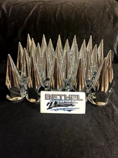 Lug Nut Covers (20) 33MM super spike 4-7/8" push on chrome United Pacific 10570B