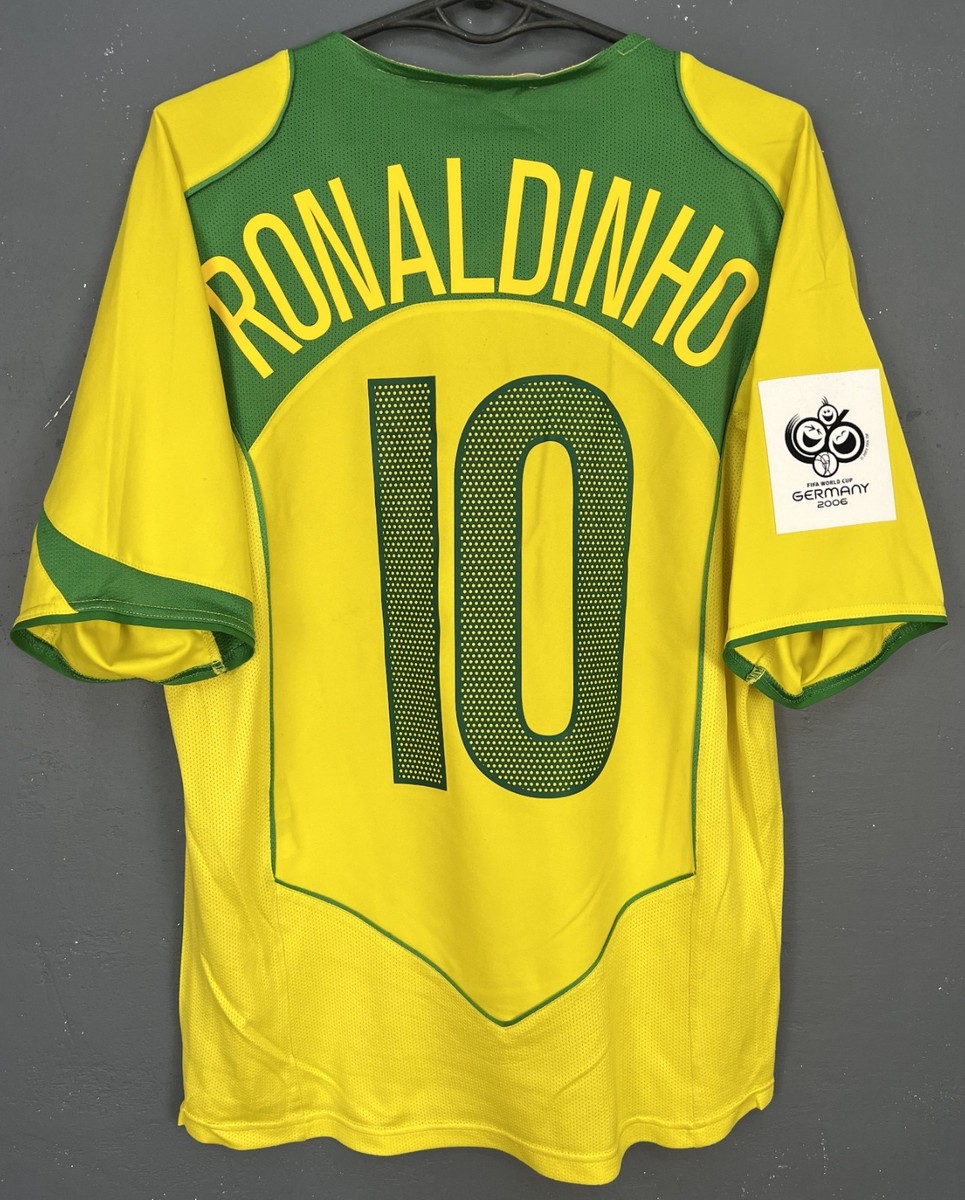 RONALDINHO #10 MEN'S BRAZIL BRASIL 2004/2006 FOOTBALL SOCCER