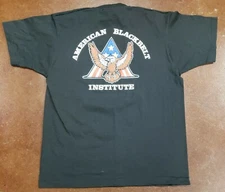 Vintage Karate Eagle T Shirt Size XL Screen Stars Best Black Single Stitch USA