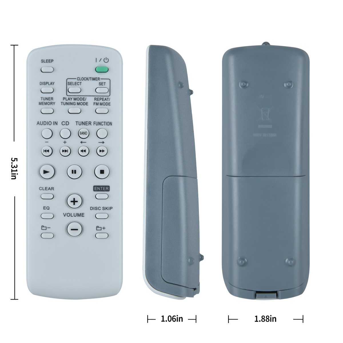 New RM-SC55 Remote Control For Sony System Audio MHC-EC55 EC77