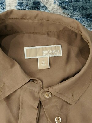 Michael Kors Women's Button Up Shirt with Gold Buttons