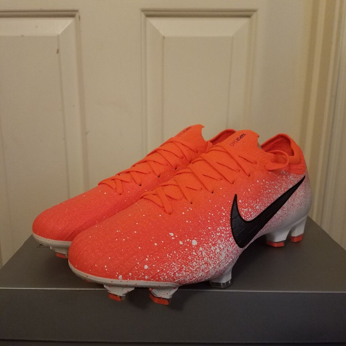 Nike Mercurial Vapor 12 Elite FG Mens Size 6 Orange Soccer Nike Mercurial Vapor 12 Elite FG Mens Size 6 Orange Soccer
