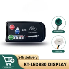 36V/48V KT-LED880 LED Display Waterproof/SM Plug Electric Bike Conversion Kit