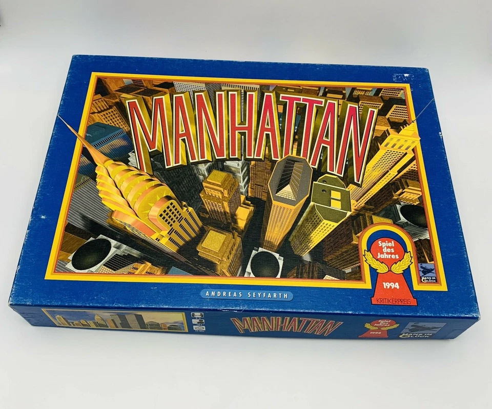 Spiel des Jahres 1994 Manhattan Hans Im Glück OVP vollständig Mega Spaß - Bild 2 von 4