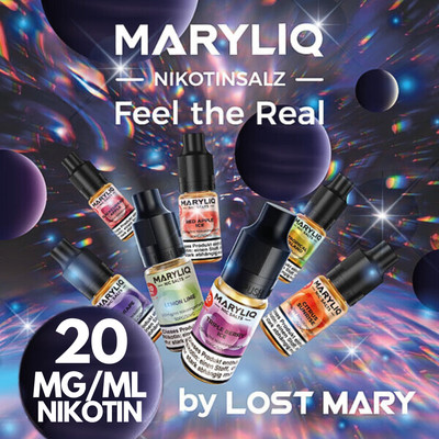 MARYLIQ by ELFLIQ E-Liquid für E-Zigarette Vape mit 20mg Nikotin I Nic Salt