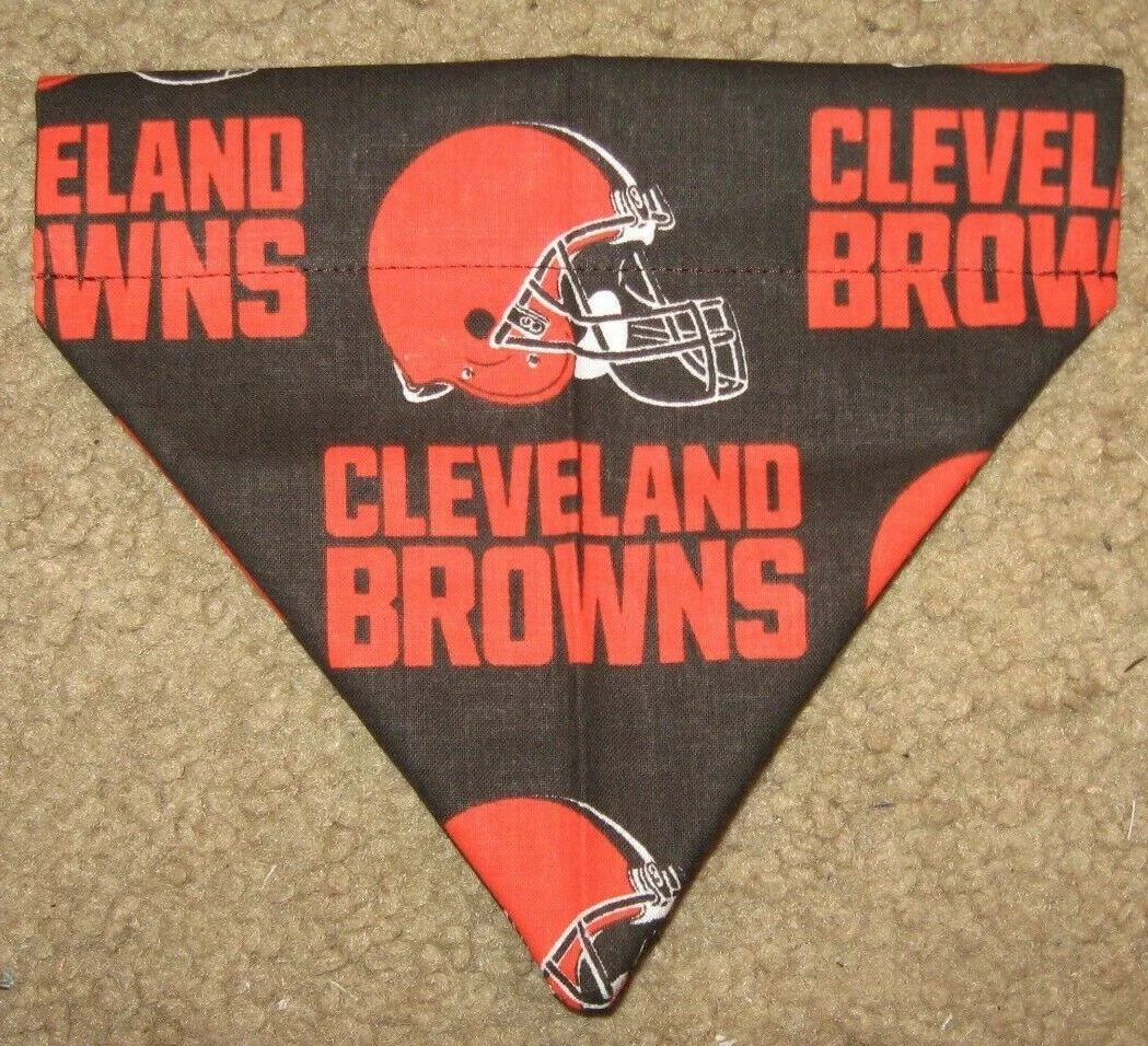 Cleveland browns dog sales bandana