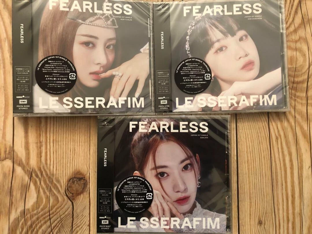 LE SSERAFIM First Japan Single CD FEARLESS Solo Version Complete