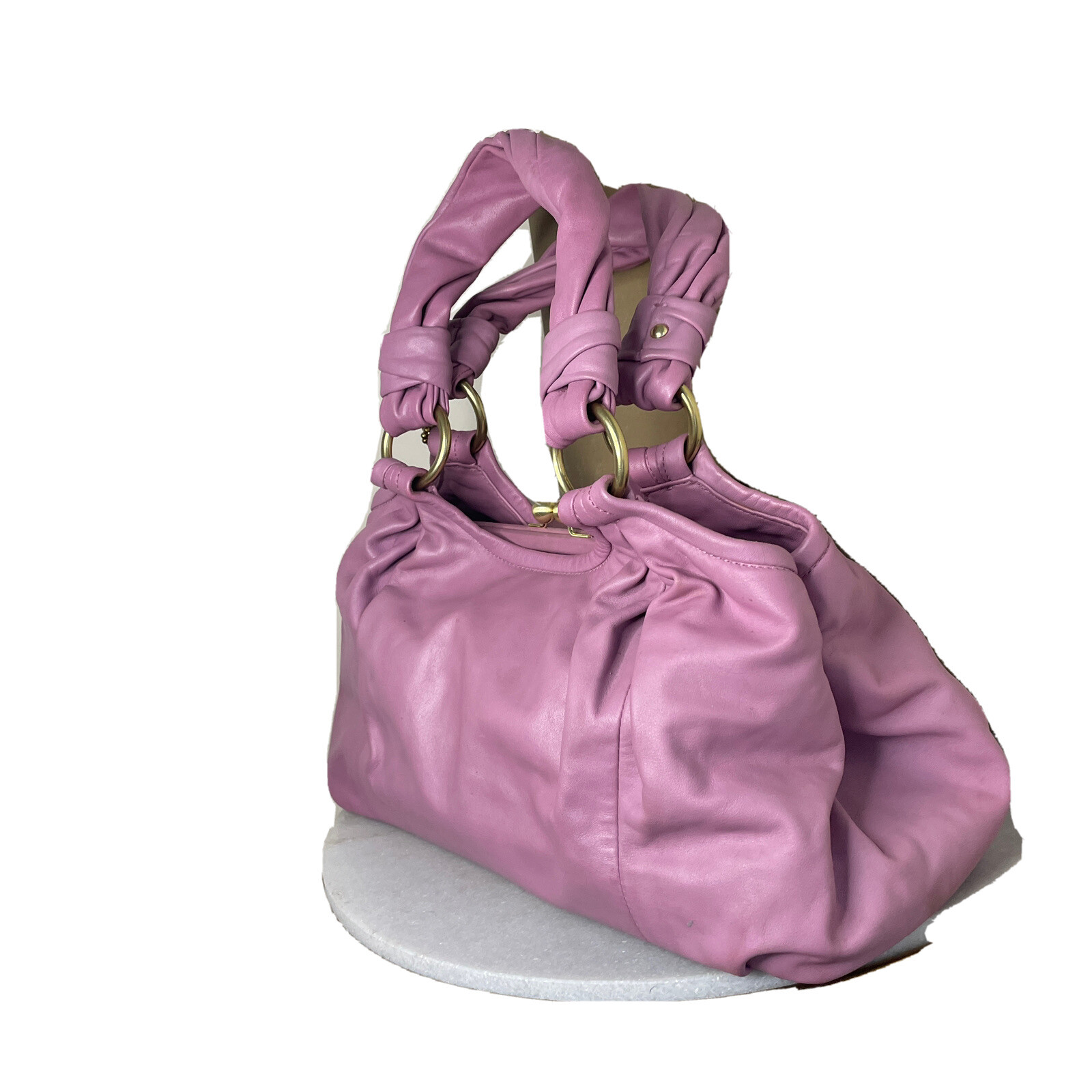 COACH Parker Hobo Handbag Dusty Rose Lilac Purple Leather Bag 