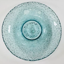 Recycled Italy Murero Glass Centerpiece Bowl Dipping Party Bowl