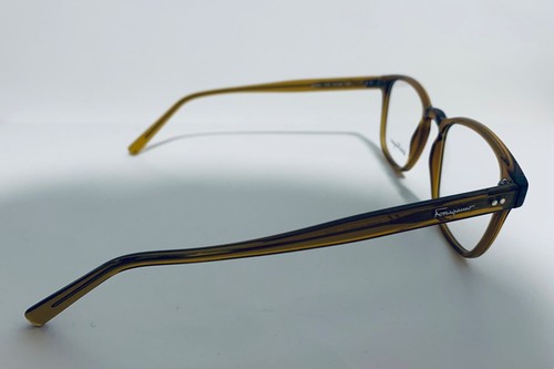 SALVATORE FERRAGAMO SF2913 219 TRANSPARENT MUSTARD BROWN EYEGLASSES RX 51-20-145 - Picture 5 of 10