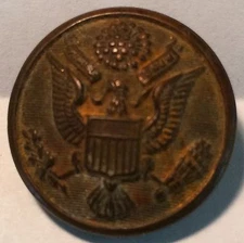 WWII Military US Army Great Seal Eagle 7/8" Brass Button Superior Quality
