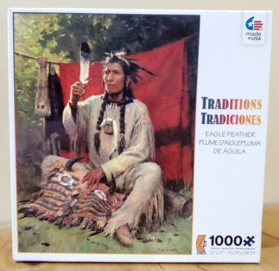 NEW! Traditions 1000 Piece Puzzle by Ceaco: Eagle Feather
