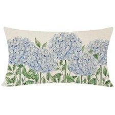 Blue Hydrangea Spring Throw Pillow Covers 12x20 Inch Outdoor Spring Summer