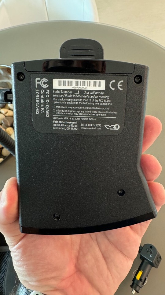 Valentine V1 Gen 2 Radar Detector with Carrying Case 978465378494 eBay