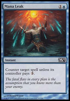 mtg more than 4 of a card 4x Mana Leak M12 MtG Magic Blue Common 4 x4 Card Cards