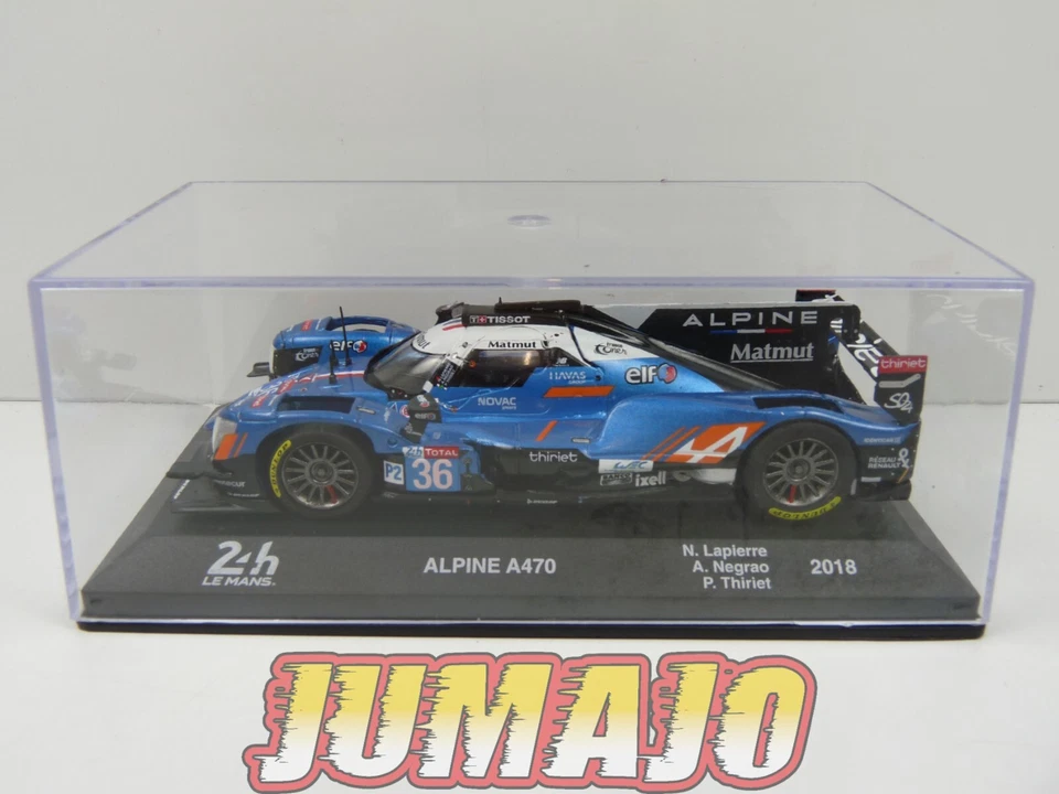 24H204 Voiture 1/43 IXO 24 Heures Le Mans ALPINE A470 Thiriet 2018 - Photo 4/4